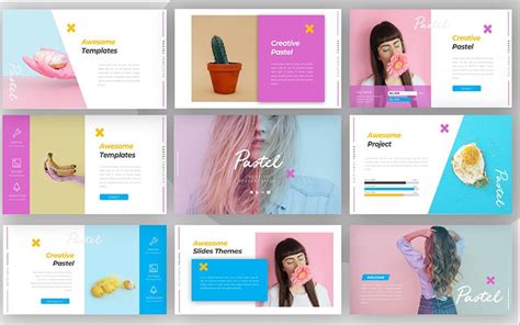 Pastel Creative Google Slides #96841 - TemplateMonster