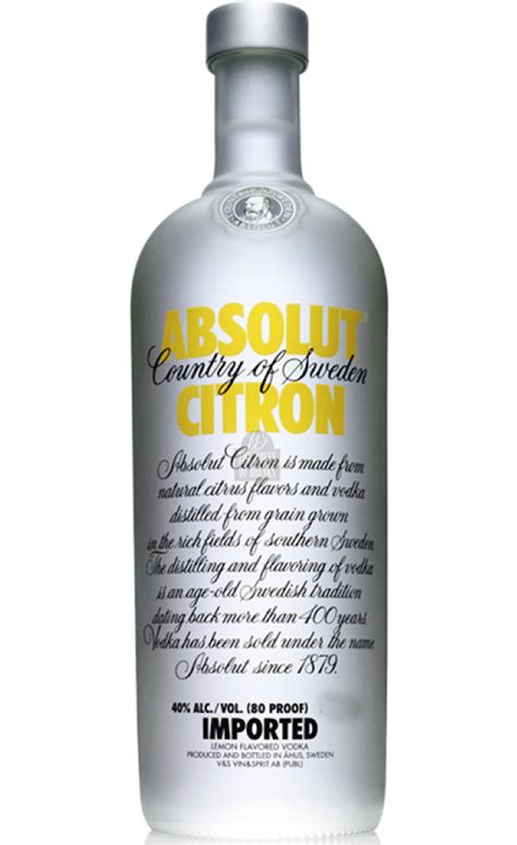 Absolut Vodka Citron Ml