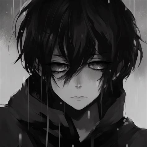 Mysterious anime boy in black - Top Black And White PFP Anime (@pfp) | Hero