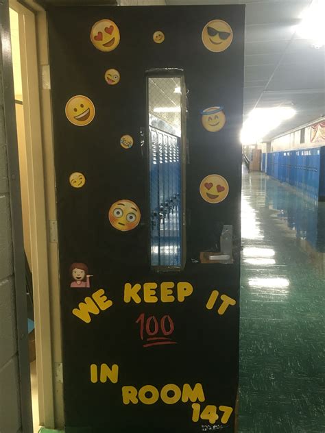 Mrs Underwoods Emoji Themed Door Decoration Emoji Classroom Theme