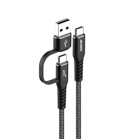 Cable 2 In 1 Usb C Vers Usb C Usb A