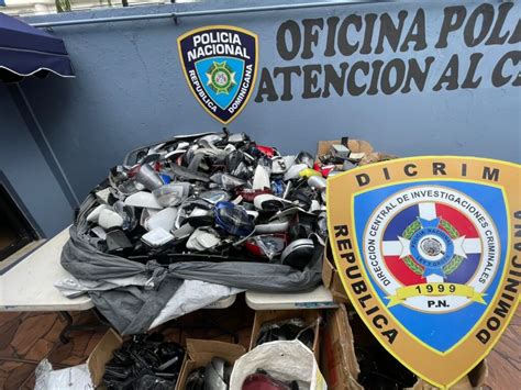 DICRIM de la Policía ocupa más de 1 000 espejos retrovisores y otros