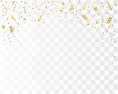 Premium Vector Gold Confetti Isolated Celebrate Vector Illustration