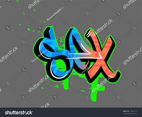 Graffiti Vector Art Urban Design Element Stock Vector Royalty Free