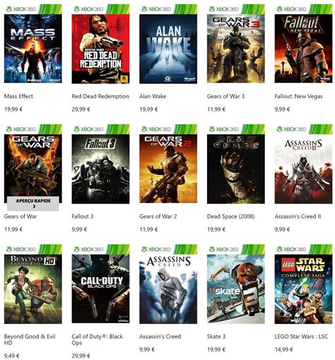 Liste De Jeux Xbox 360 Compatibles Sur Xbox One Et Xbox Series X S