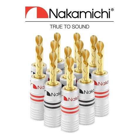 Nakamichi Excel Series K Gold Plated Bfa Banana Plug Awg Gauge