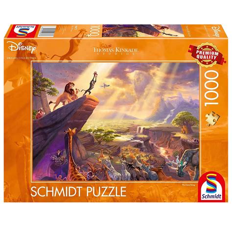 Pussel Disney Kinkade Lejonkungen 1000 Bitar Pusselavenyn