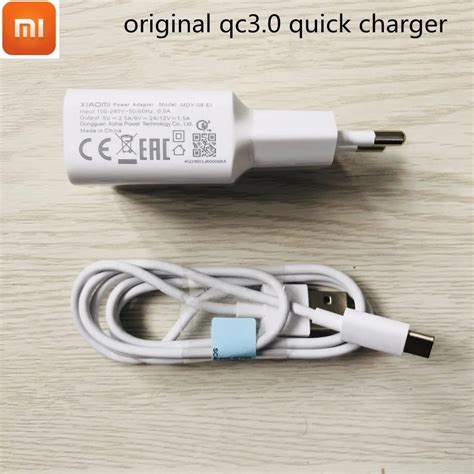 Original Xiaomi 12v 15a Fast Charger Adapter Micro Usbtype C Data Cable For Mi A1 A2 Lite 8