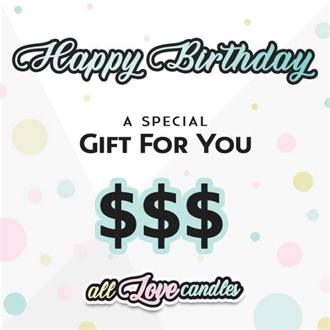 Birthday Gift Card – ALL Love Candles