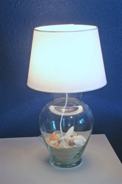 Diy Glass Vase Lamp Filled With Anything You Love Inside Check Out