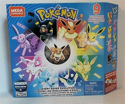 MEGA Pokemon Building Toy Kit Eevee Evolution Set 470