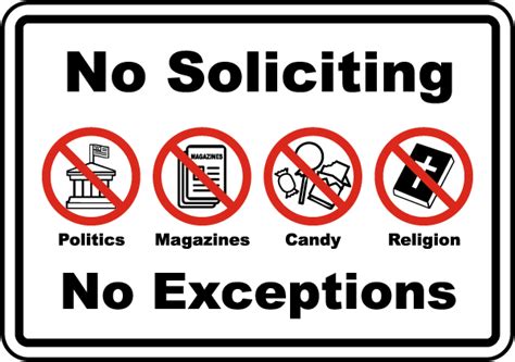 Free Printable No Soliciting Door Sign Download Free Printable No