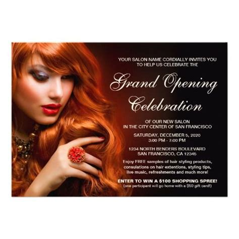 Salon Grand Opening Invitations Template | Grand opening invitations ...