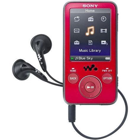 Sony Nwz E438fred 8gb Walkman Video Mp3 Player Red