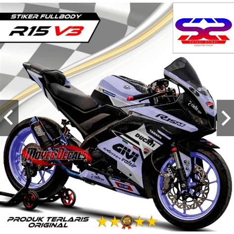 Jual Stiker Decal Motor Yamaha R V Variasi Fullbody Desaind Kece