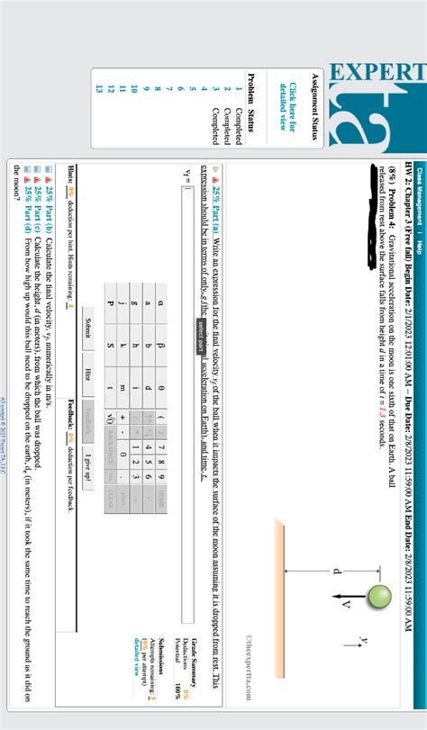 Solved ( 8% ) Problem 4: Gravitational acceleration on the | Chegg.com