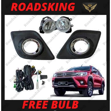 Free Bulb Toyota Hilux Revo Dlaa Oem Fog Lamp Full Set