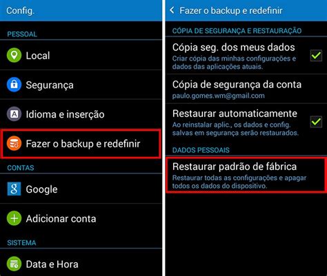 Galaxy Gran Prime Duos Como Restaurar As Configura Es De F Brica