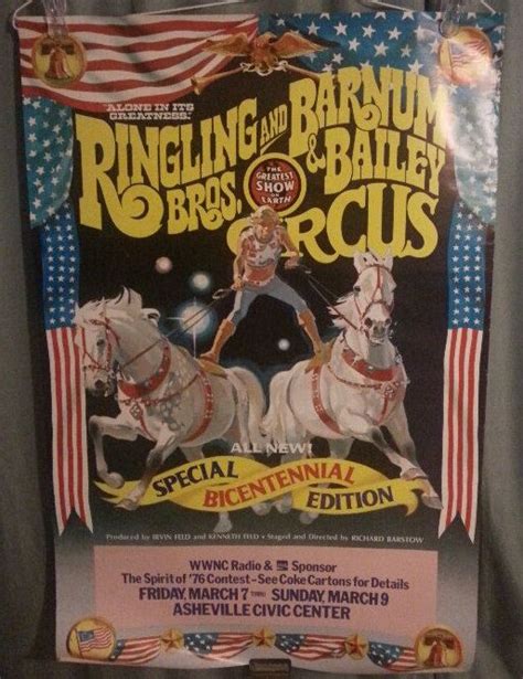 Vintage 1975 Ringling Brothers And Barnum And Bailey Circus Poster