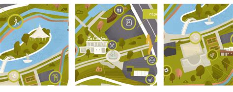 Eco park map illustration :: Behance