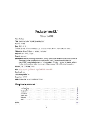 Fillable Online Cran Csiro Introduction To The Murl Package Mail Merge