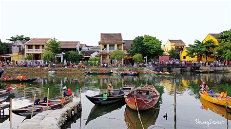 越南會安景點 會安古鎮 Hoi An Ancient Town 輕舟水岸燈籠古宅人力車奧黛保留十六世紀國際商港繁華街景的