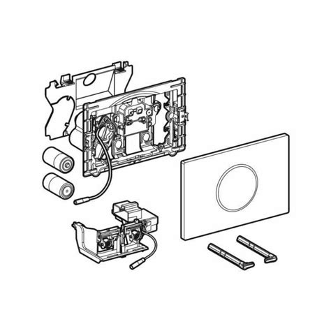 Geberit Sigma Battery Automatic Touchless Dual Flush Plate Gloss Chrome