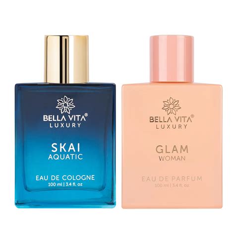 Buy Bella Vita Luxury Skai Unisex Edc And Glam Edp Perfume Combo Pack Of