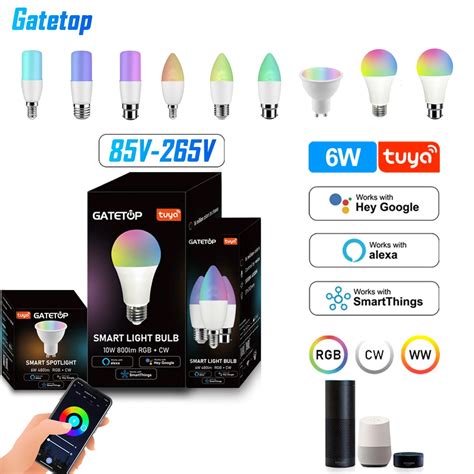 Wifi Light Bulbs Alexa Gu10 Gu10 Smart Light Bulb Wifi Tuya Smart