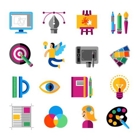 creative designer icons set  vector art  vecteezy