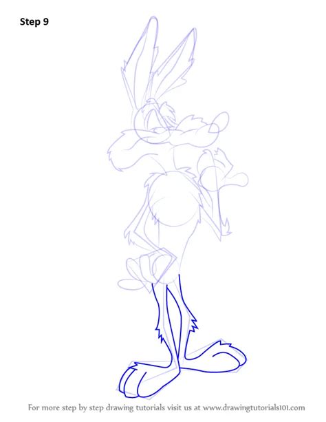 How To Draw Wile E Coyote From Looney Tunes Looney Tunes Step By