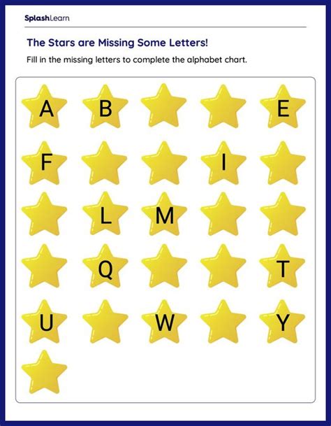 Missing Letters From The Apple Orchard Ela Worksheets Splashlearn