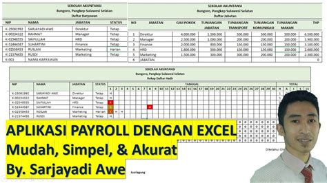 Menghitung Gaji Karyawan Dengan Excel Review