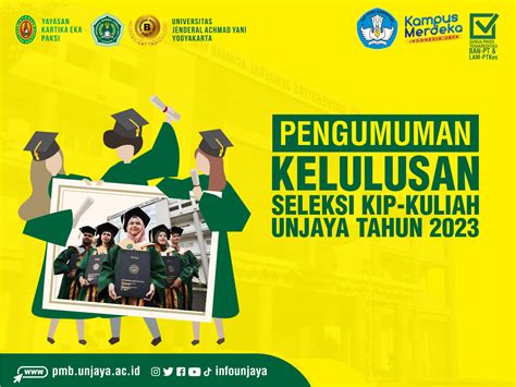 Pengumuman Kelulusan KIP Kuliah UNJAYA Tahun 2023 PMB Universitas