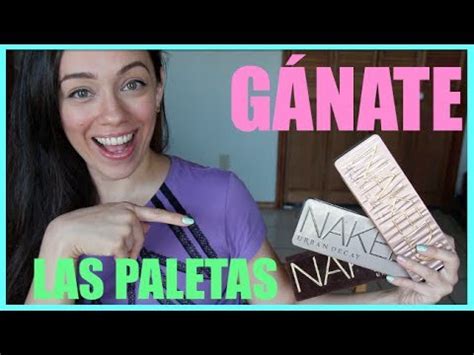 Gánate las paletas NAKED Rifa de 60 000 suscripciones YouTube