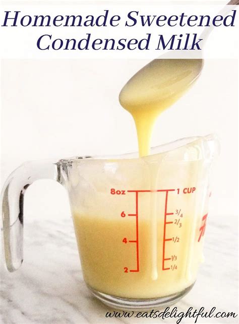 Delicious Homemade Sweetened Condensed Milk