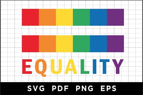 Equality Rainbow Scale Graphic by spoonyprint · Creative Fabrica