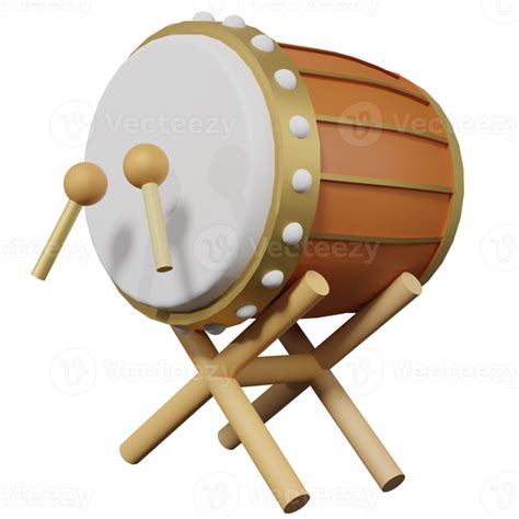 3d Illustration Bedug Drum 3d Illustration Illustration Design