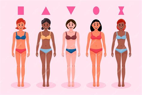 Free Vector Cartoon Types Of Female Body Shapes