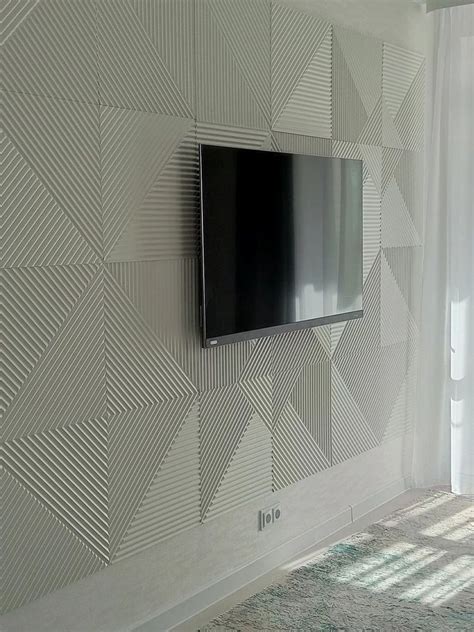 3D Стеновая панель МДФ "Флоренция" Белый шелк, 4 шт (1м2), толщина 8мм ...
