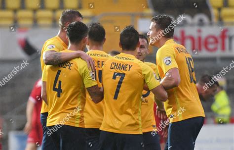 Goal Celebrations Damon Lathrope Torquay United Editorial Stock Photo