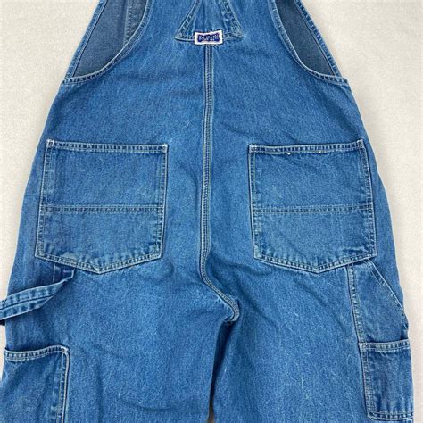 Vintage Big Smith Overalls Medium Wash Bibs Depop