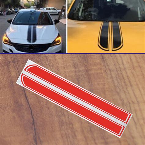 Universal Car Racing Body Stripe Pinstripe Hood Side Decals Vinyl