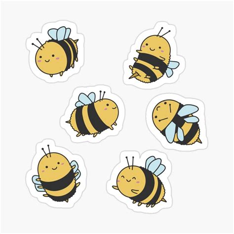 Cute Bee Sticker Pack