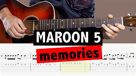 Maroon Memories Guitar Tutorial Tab Backing Track Melody