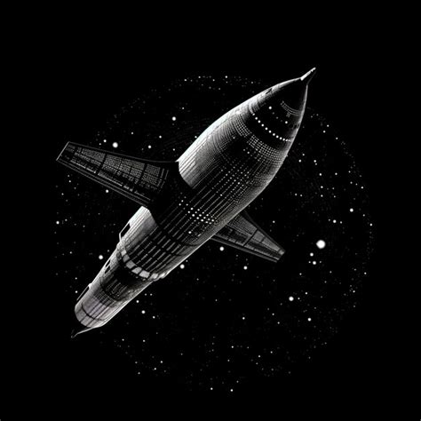 Premium Ai Image Arafed Jet Flying Through The Night Sky With Stars