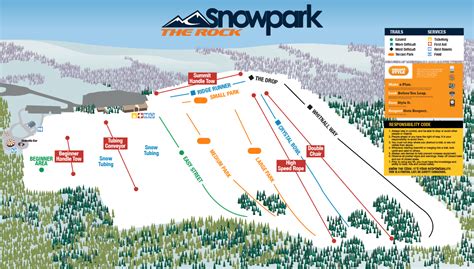 Rock Snow Park Trail Map | Trail maps, Park trails, Ski area