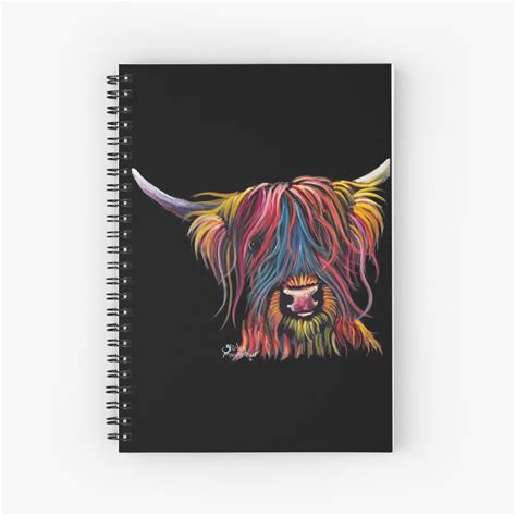 Scottish Hairy Highland Cow Print Sweet Pea By Shirley Macarthur