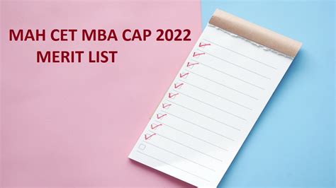 Mah Mba Cet Cap 2022 Provisional Allotment Cap Round 2 Out Accepting