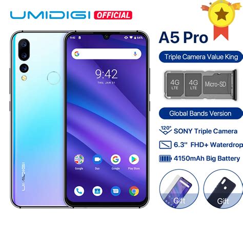 Umidigi A Pro Android Global Bands Mp Triple Camera Octa Core